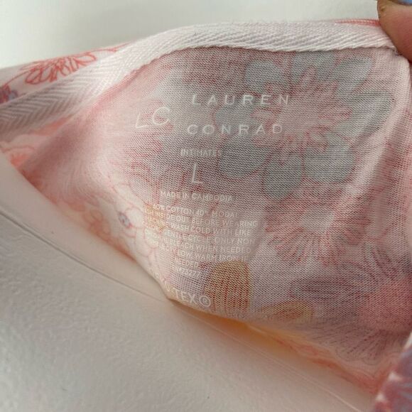 Lauren Conrad Pajama Short set Floral Vintage Daisy - Picture 8 of 11